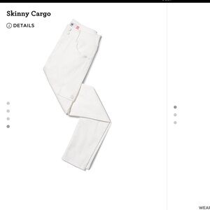 CAbi Women's Cream Skinny Cargo Pants